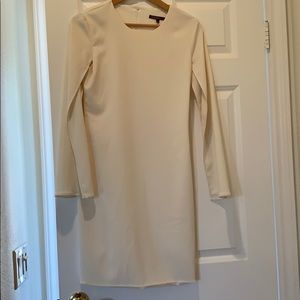 Cream slit long sleeve Issue Dress - S